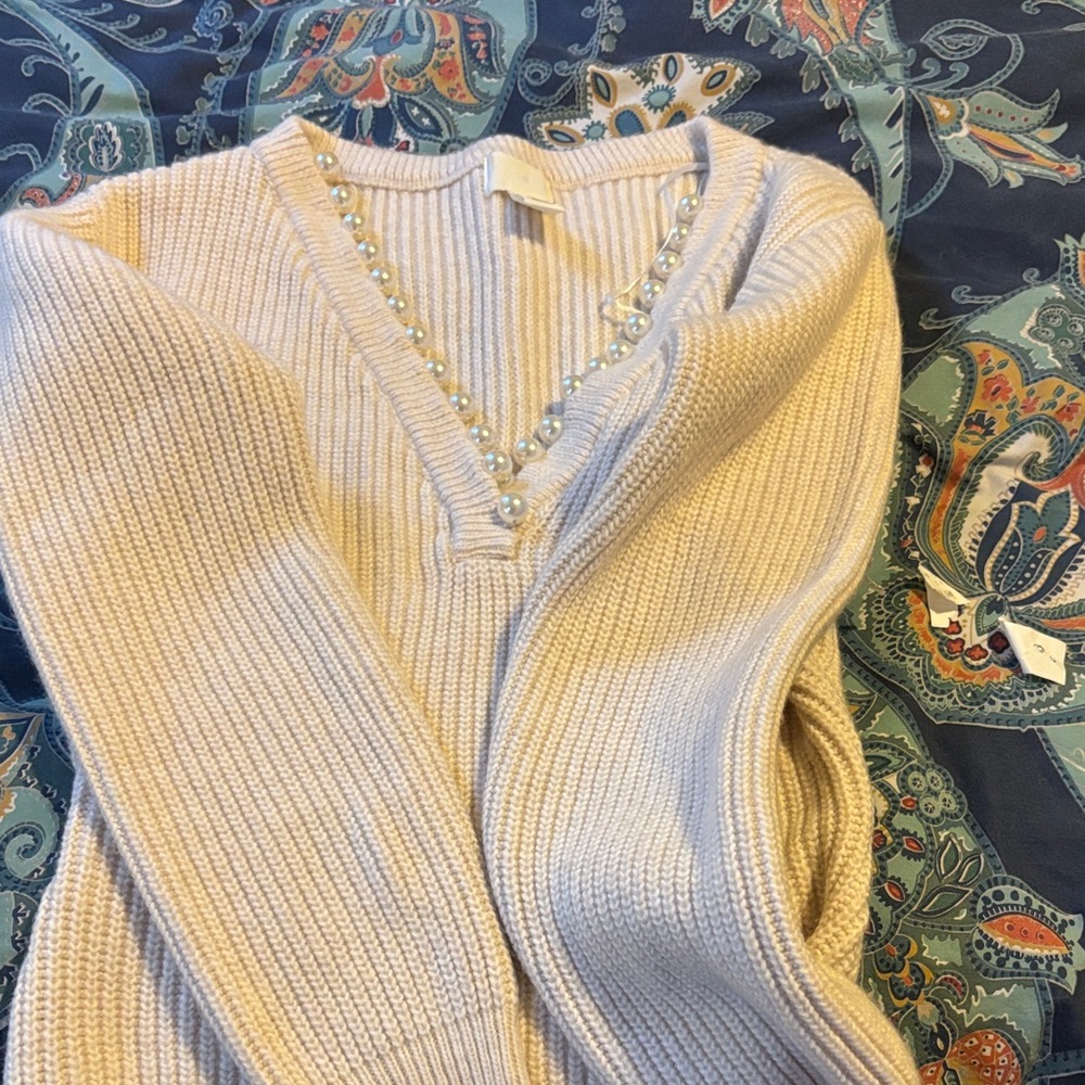 H&M Cream Ribbed Sweater - Picture 2 of 4